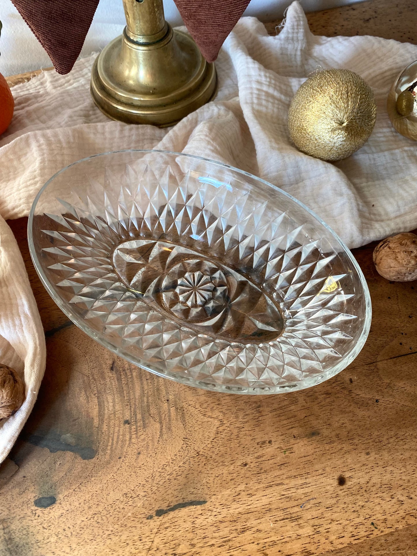 Duo de ravier en verre