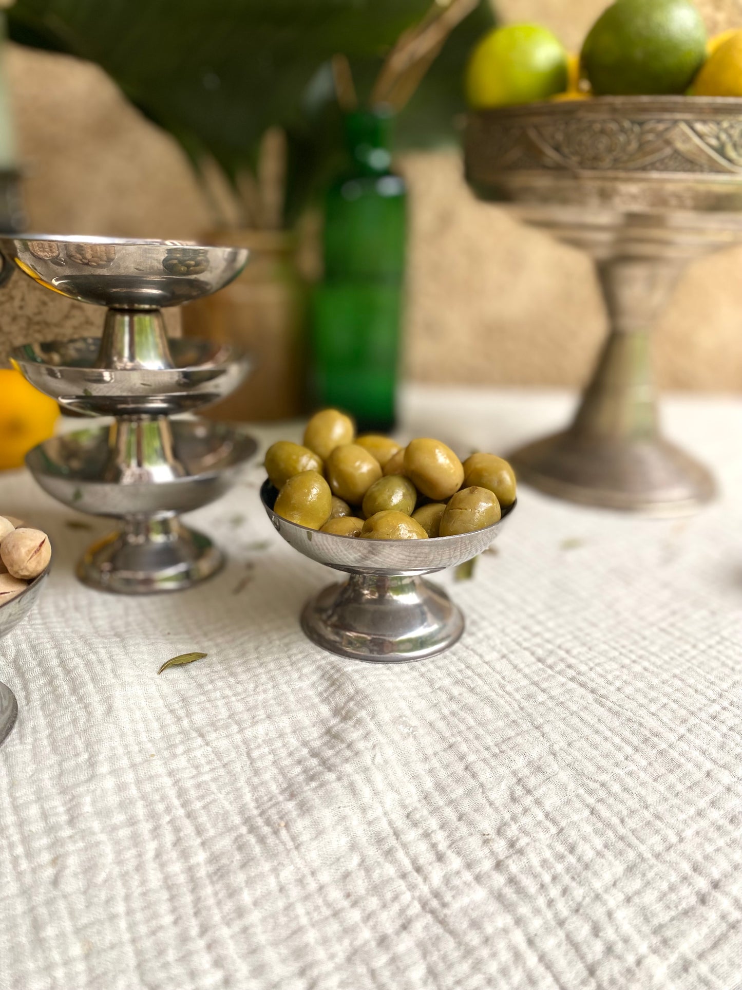 Coupes à glace en inox ancien