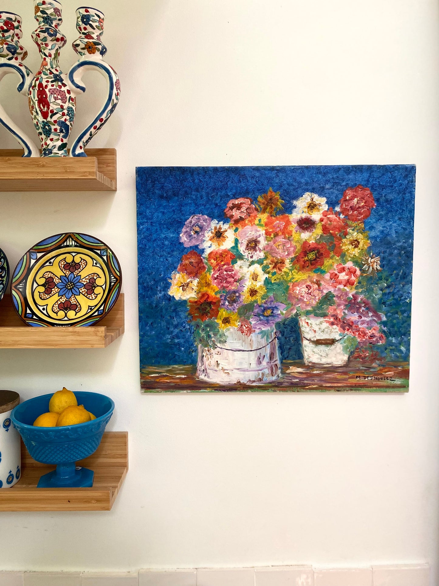 Huile sur toile vintage
