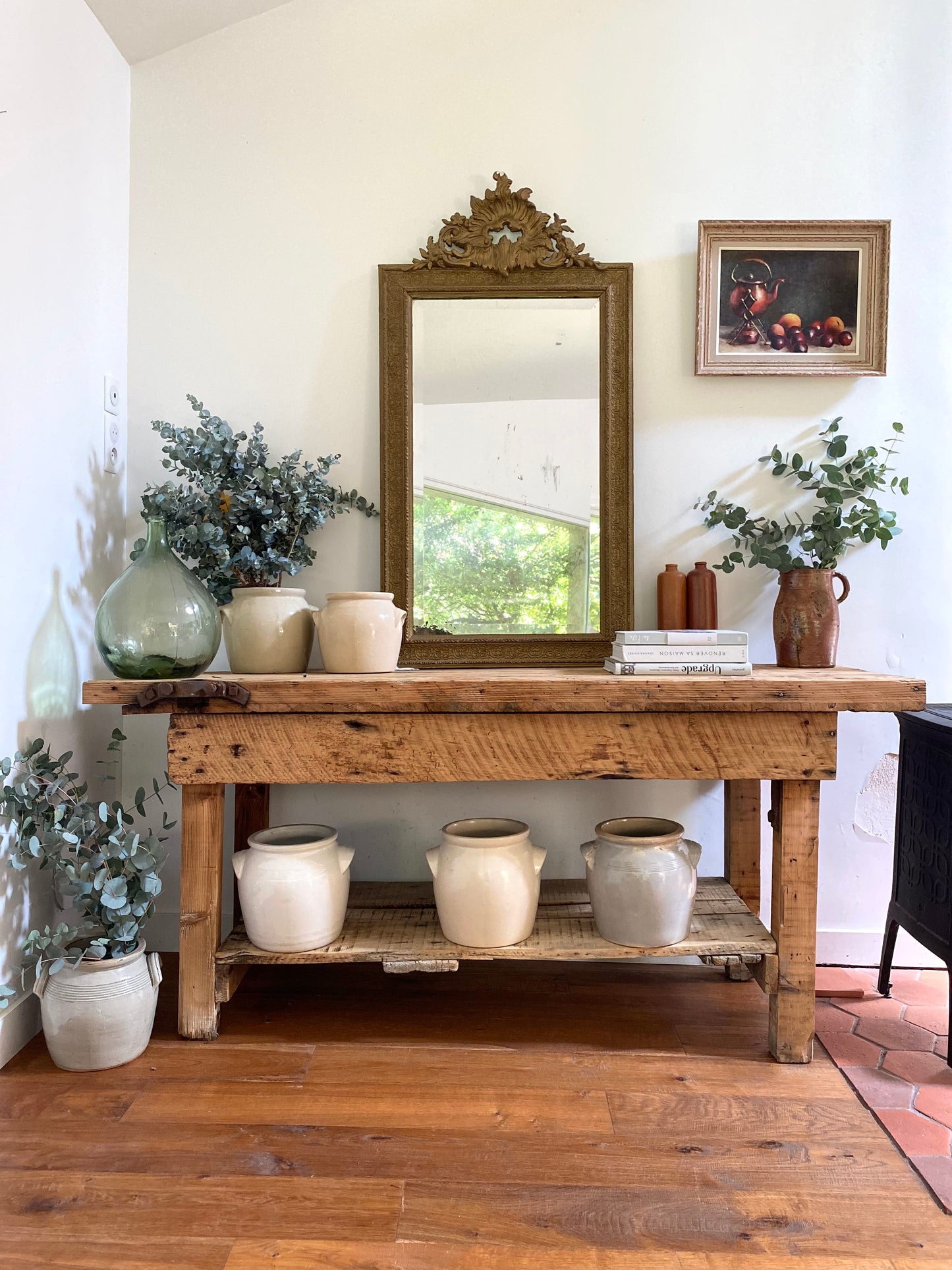 Grand miroir ancien baroque