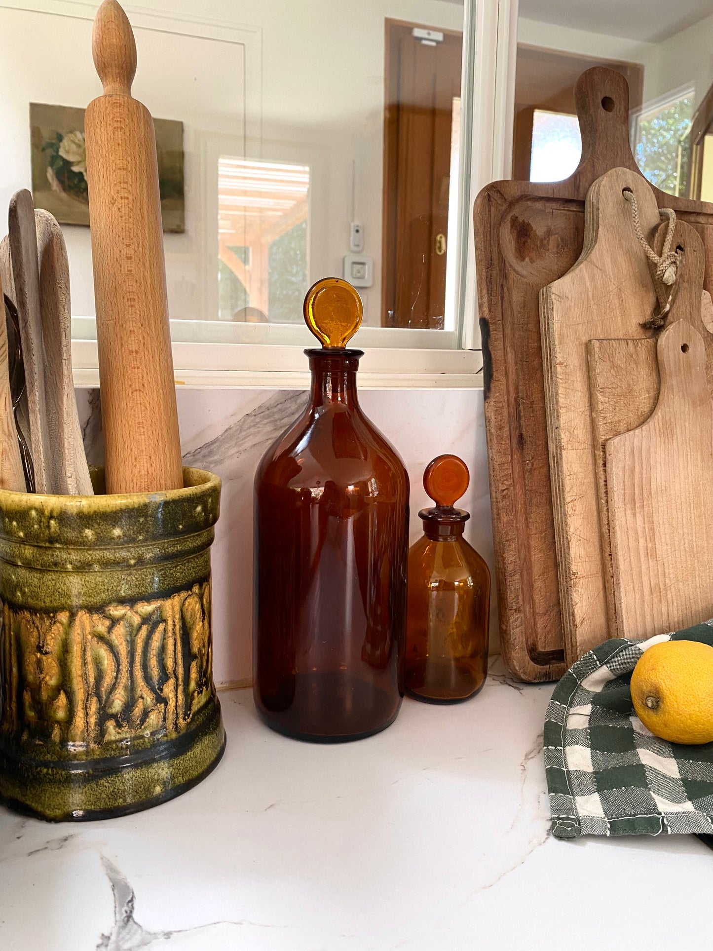 Duo de flacons d’apothicaire - 1930