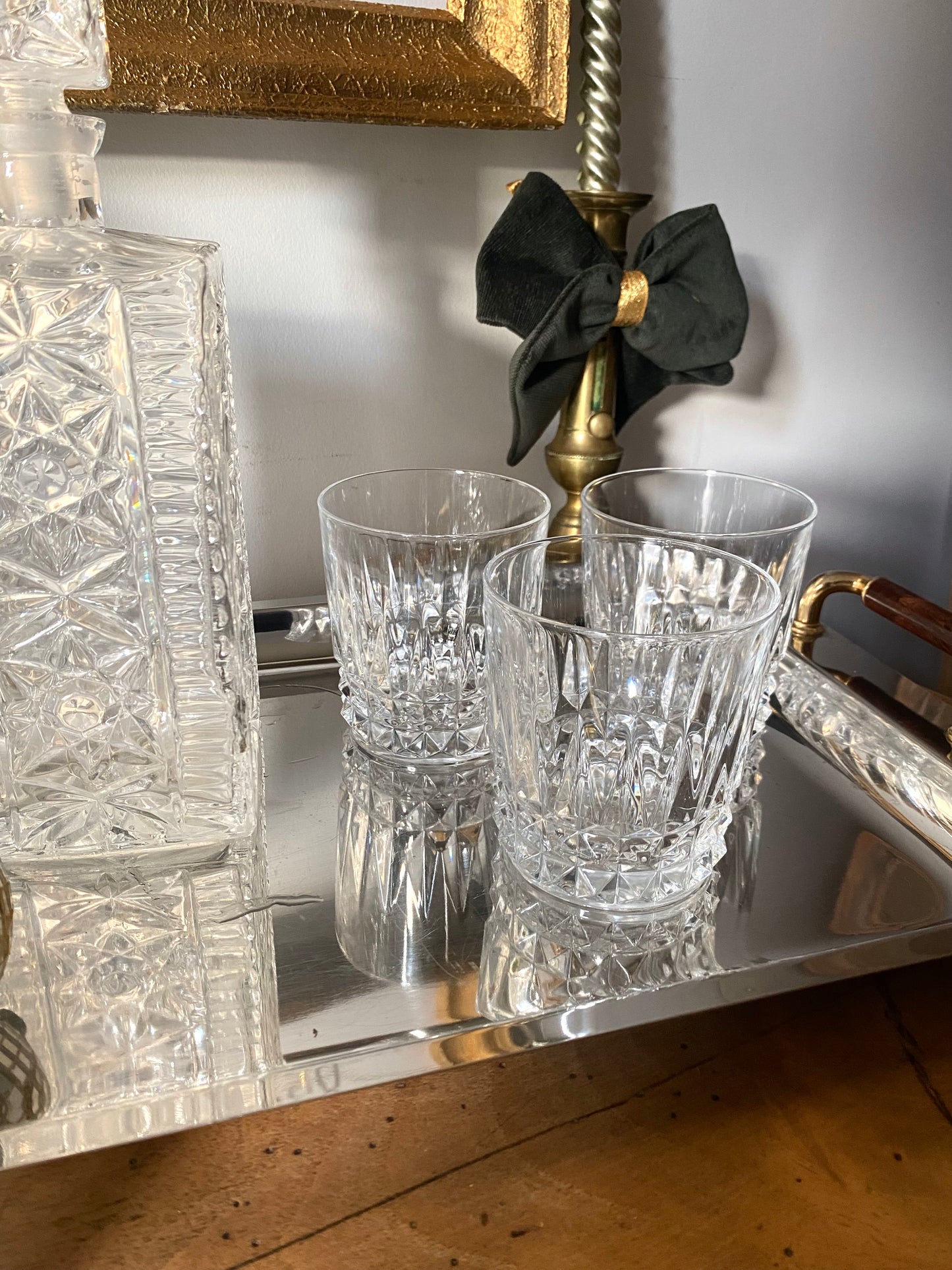 Service à whisky en cristal ancien