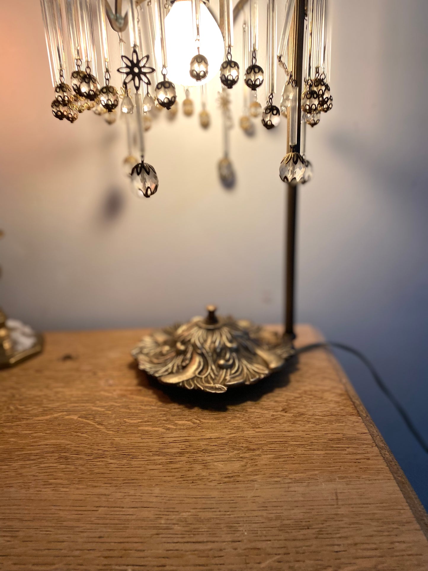 Lampe à pampille Art Déco