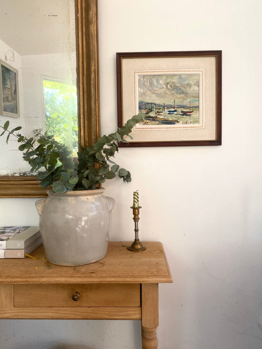 Tableau Huile sur Toile "Étangs à Leucate" – 1972