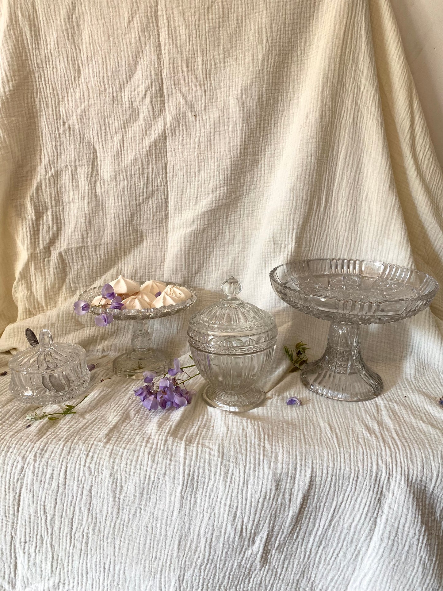 Compotier en Verre Moulé – 1940