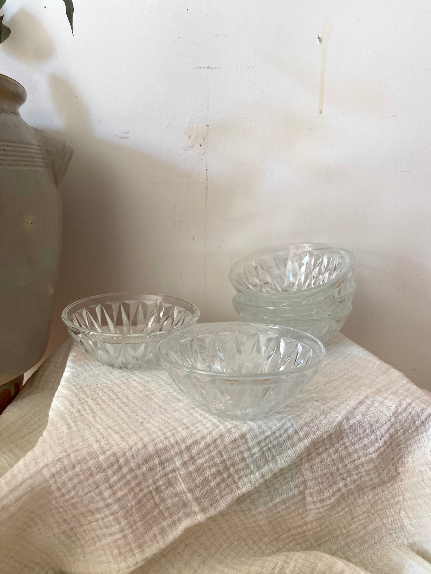 Coupelles en verre moulé 1960