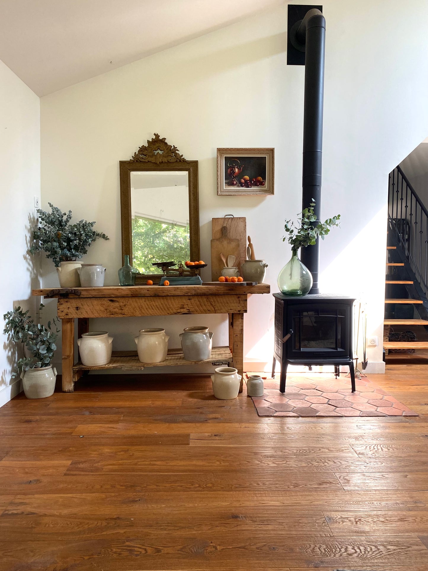 Grand miroir ancien baroque