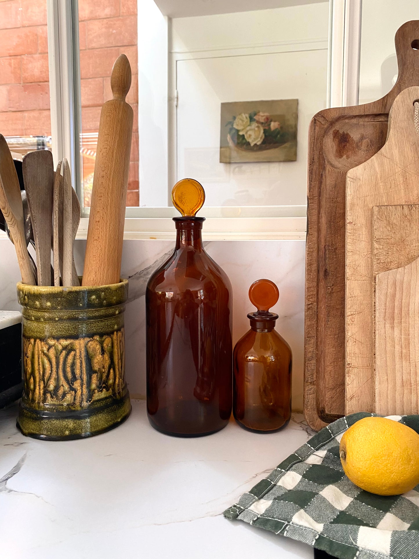 Duo de flacons d’apothicaire - 1930