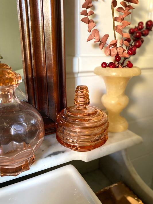 Poudrier en rosaline