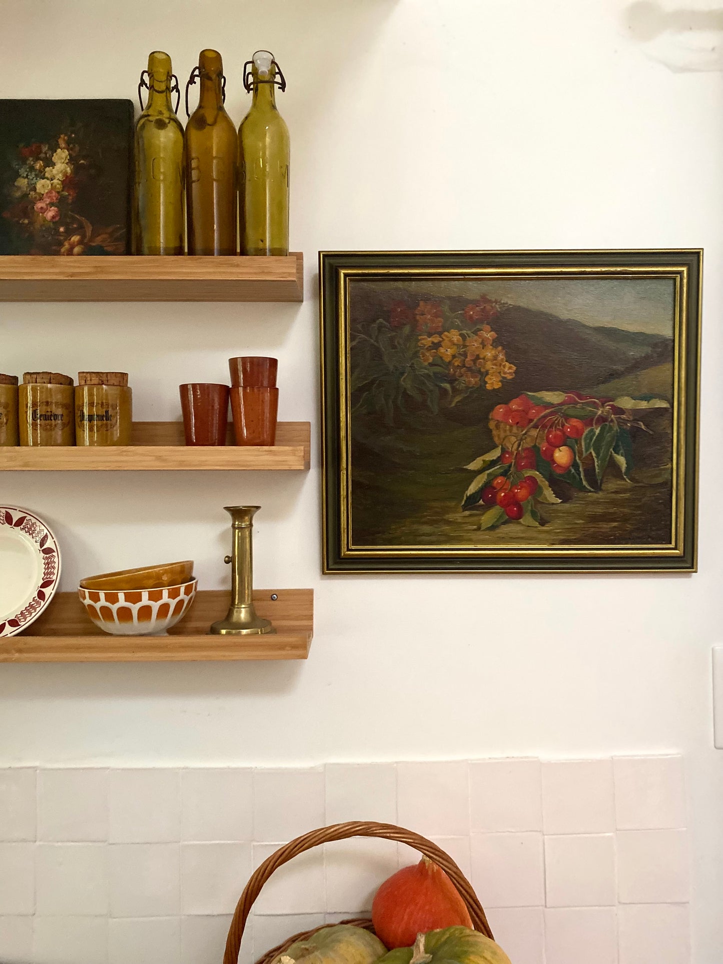 Nature morte à l’huile ancienne