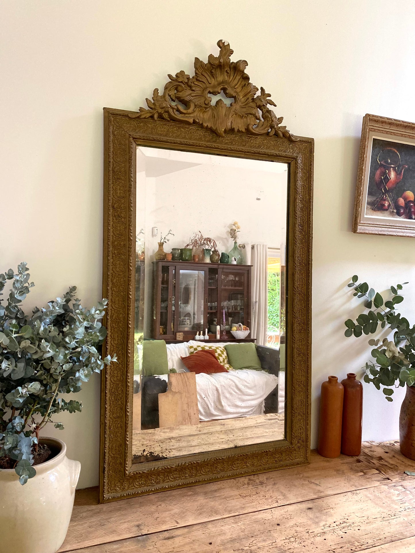 Grand miroir ancien baroque