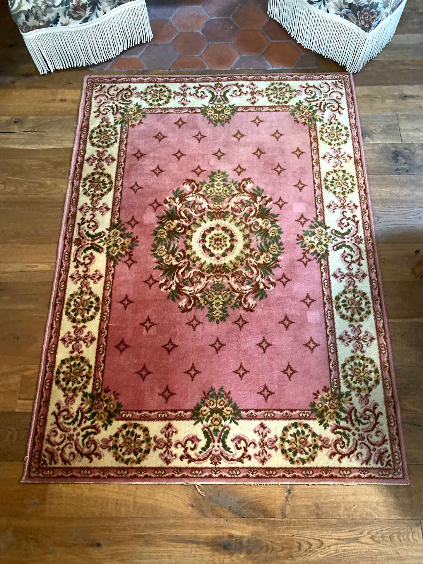 Tapis en laine ancien