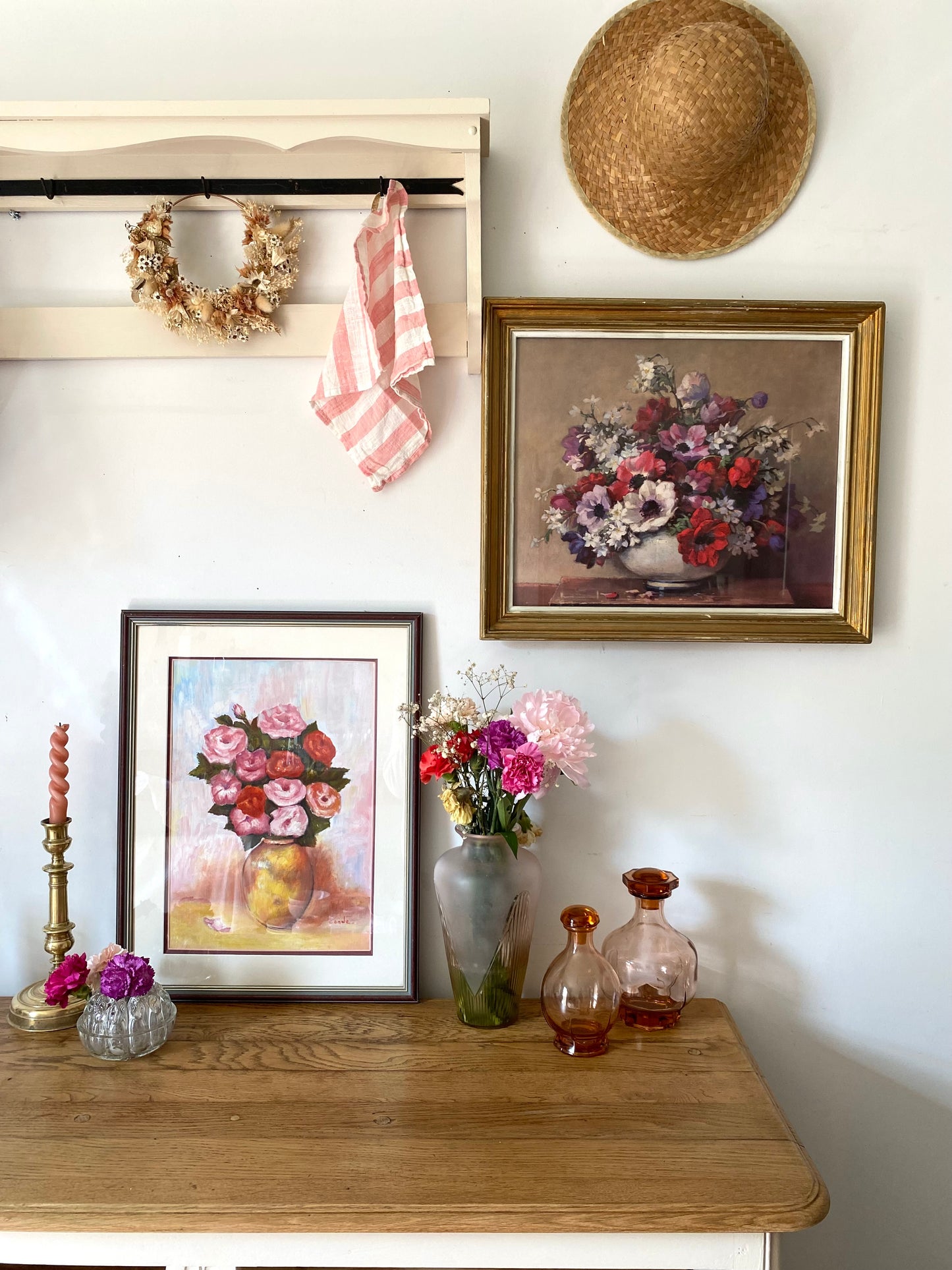 Huile sur toile ancienne encadrée