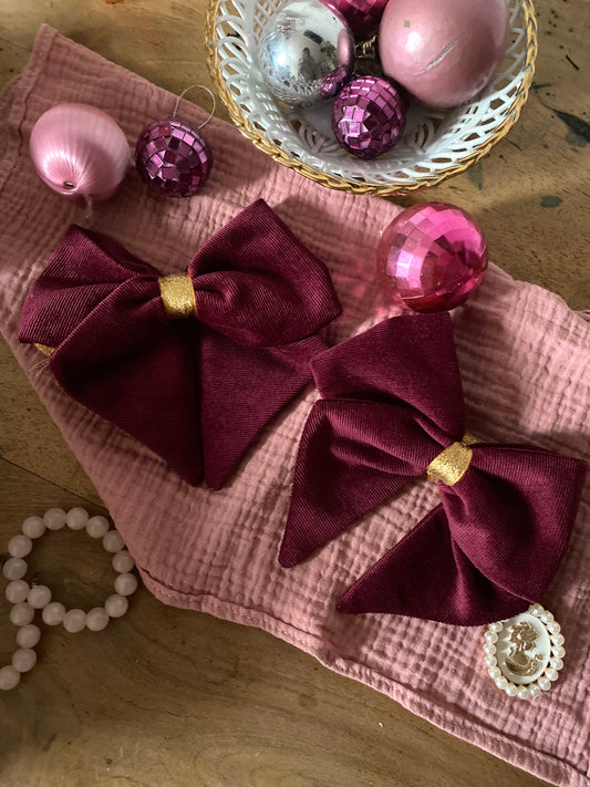 Noeud à bougeoir en velours