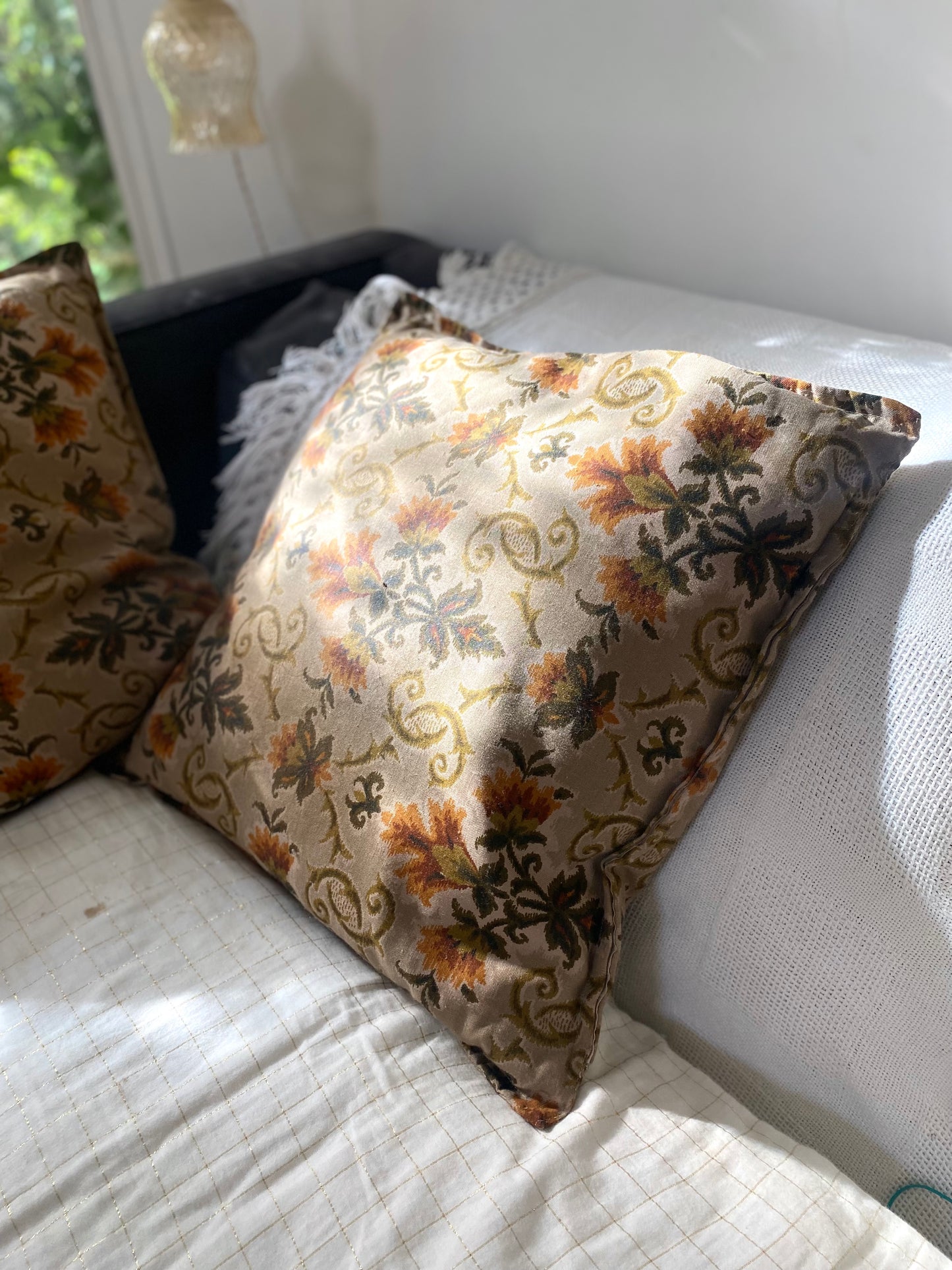 Ravissant duo de coussins en jacquard 70