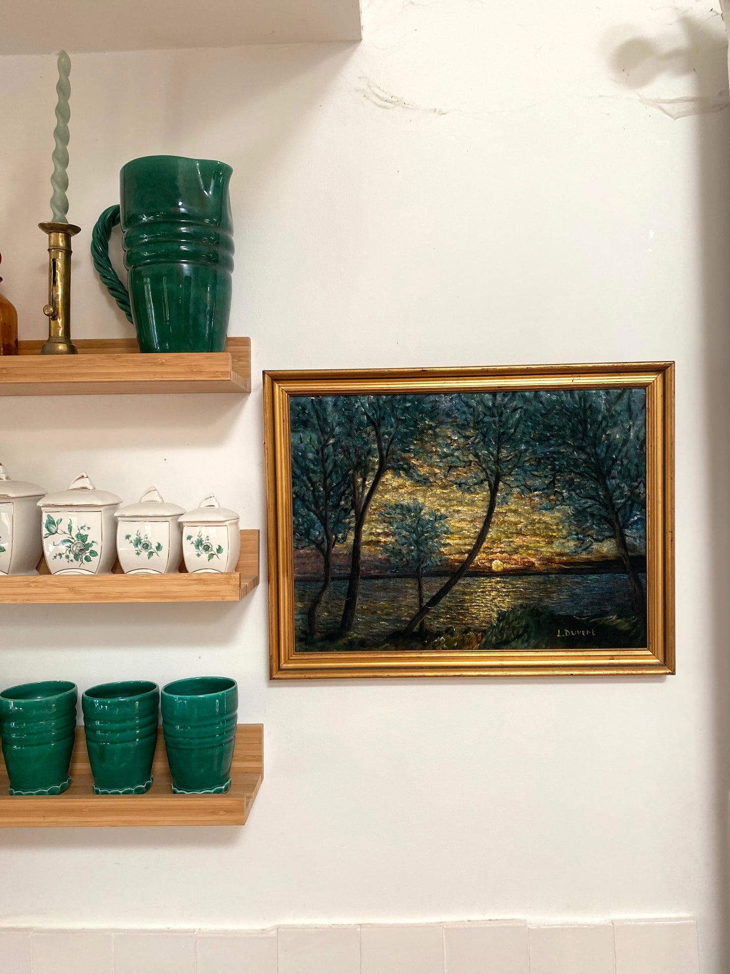 Tableau Huile Lucien DUVERT (Montluçon) - Paysage Post-Impressionniste