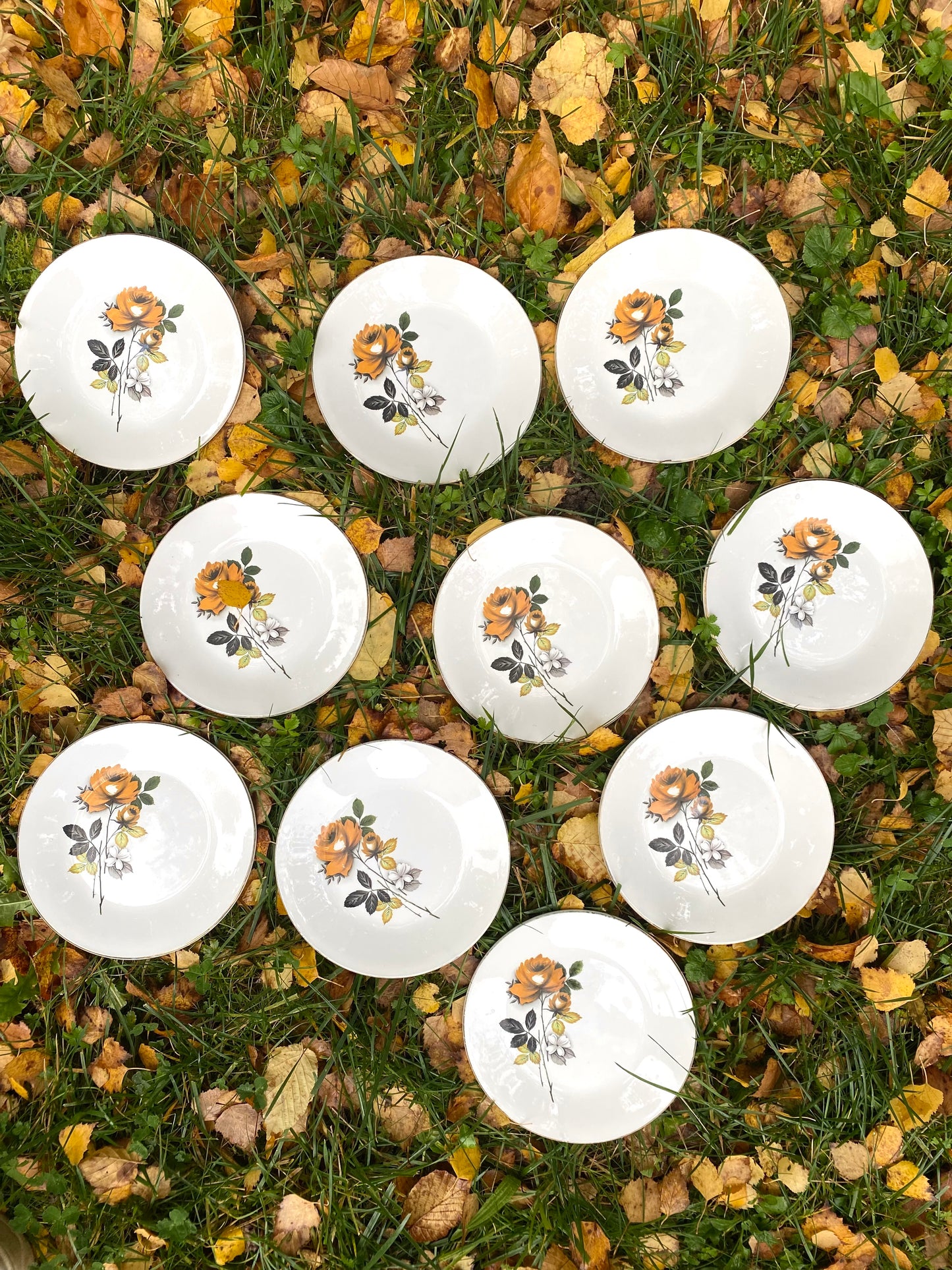 Assiettes à dessert anciennes