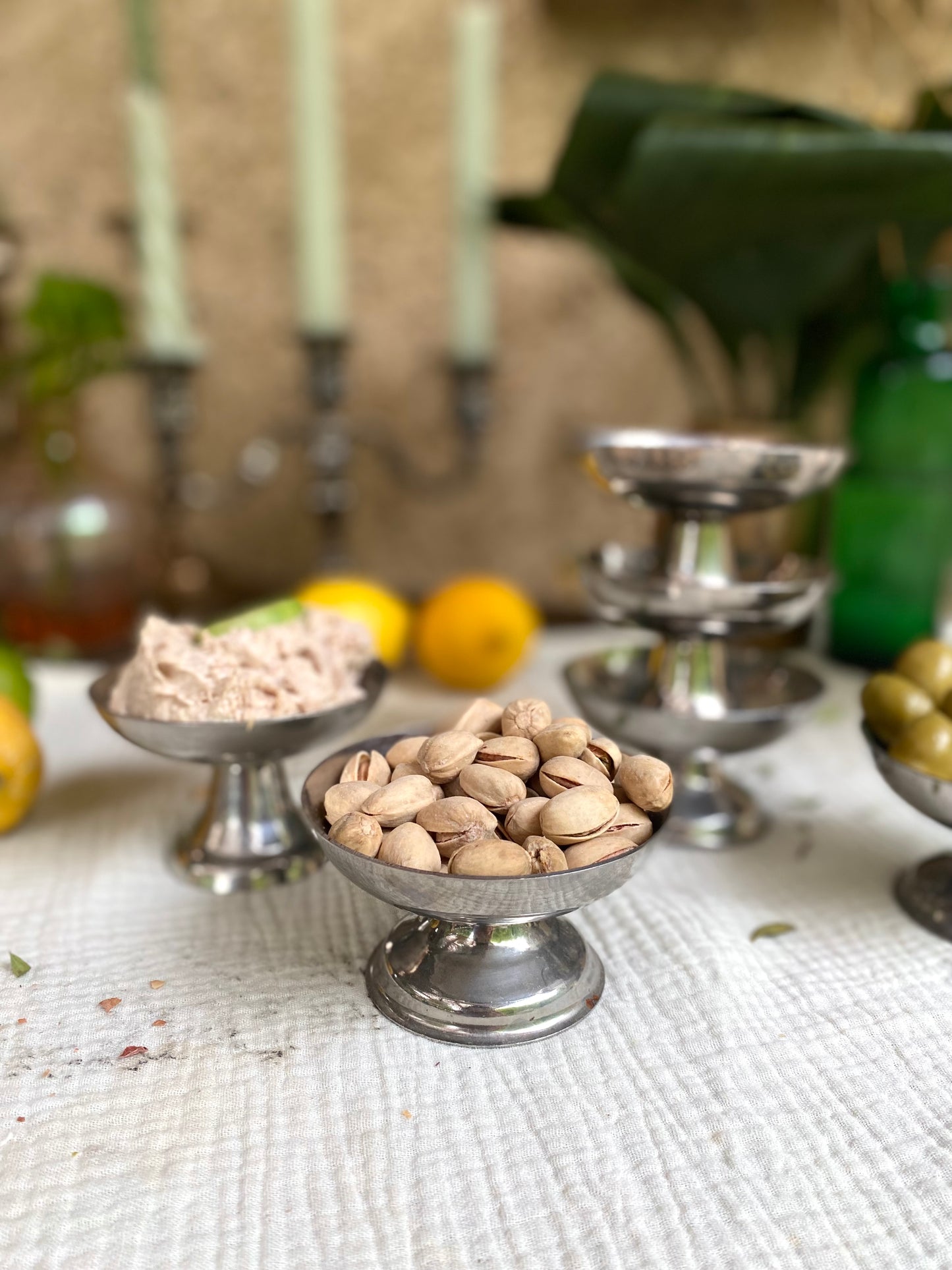 Coupes à glace en inox ancien