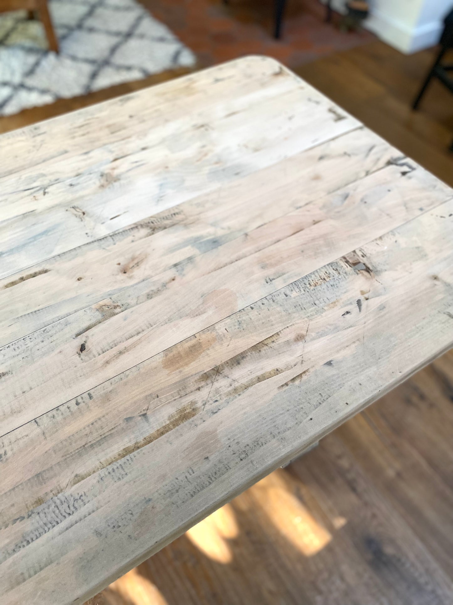 Table de ferme en bois massif ancien