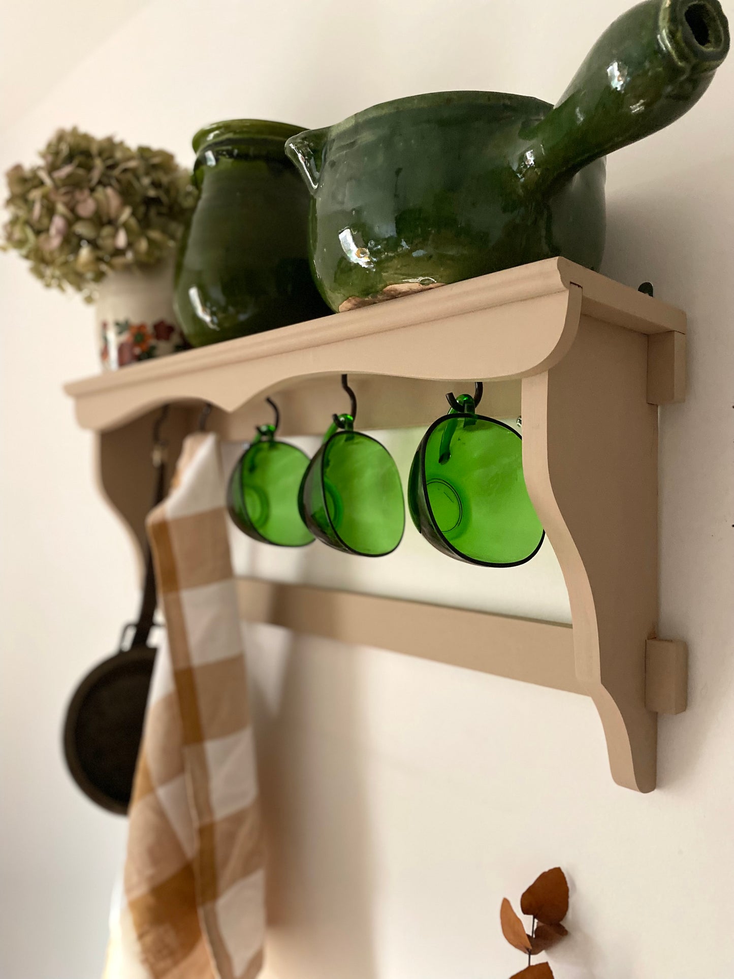 Étagère murale en bois ancien