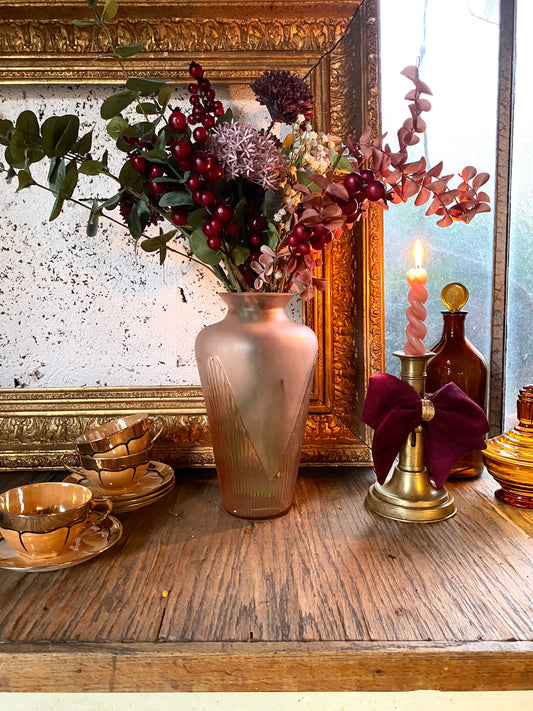 Vase vintage en Rosaline