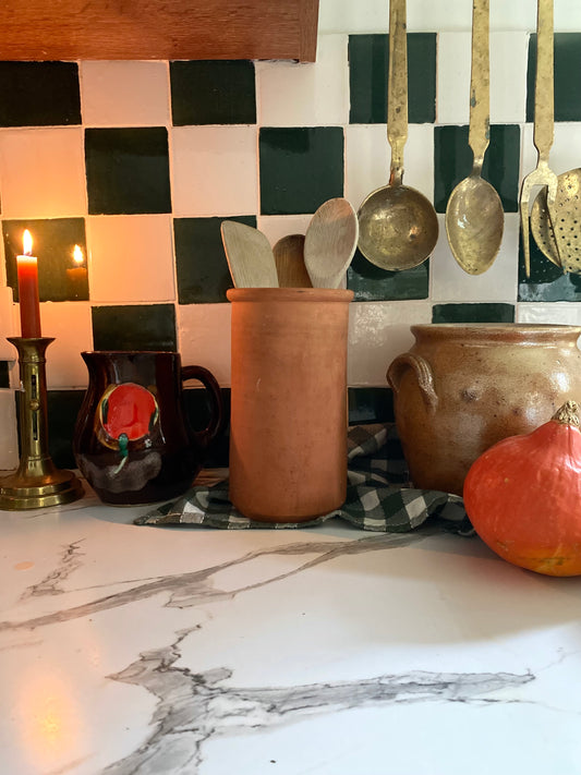 Pot à ustensiles en terre cuite