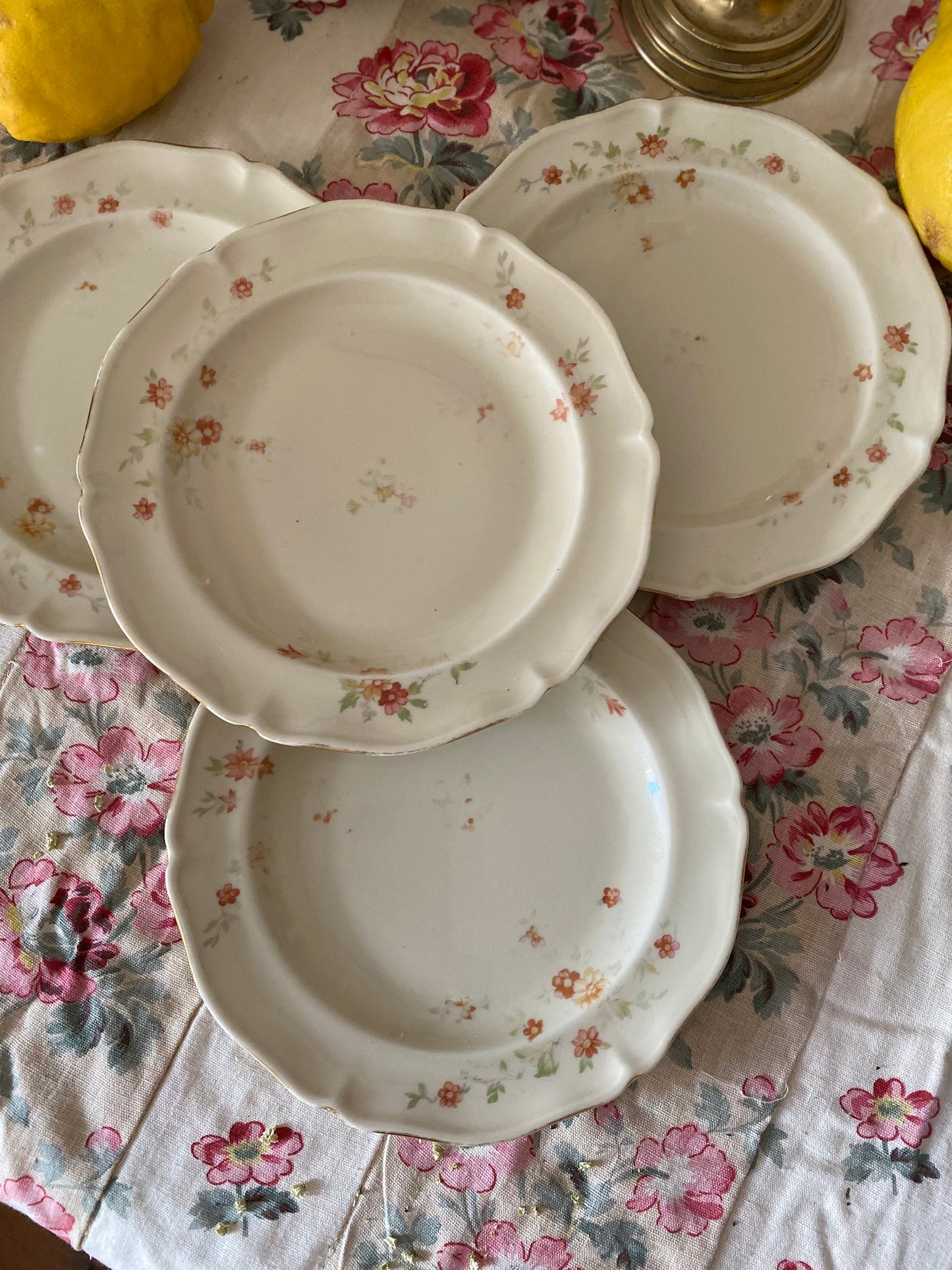 Assiettes à dessert en porcelaine de Limoges - 1930