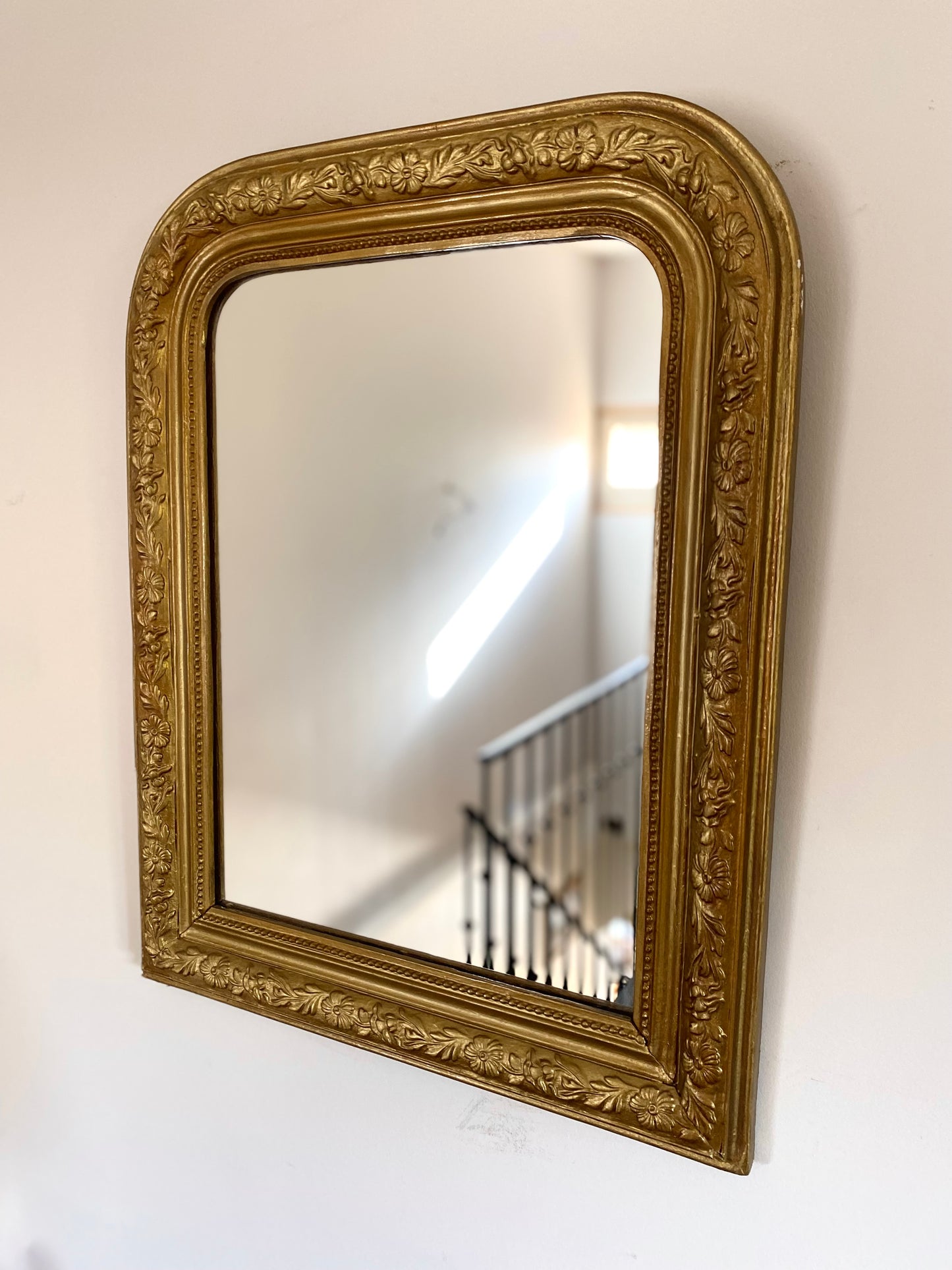 Miroir Louis Philippe ancien doré