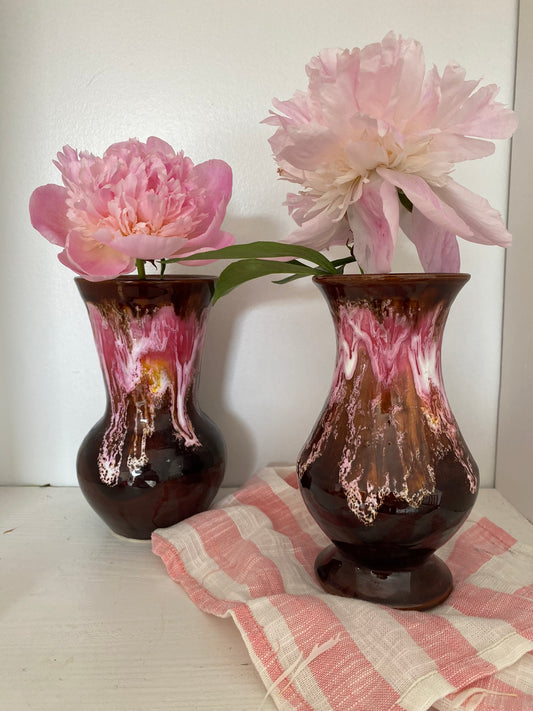 Duo de vases en céramique ancienne Vallauris