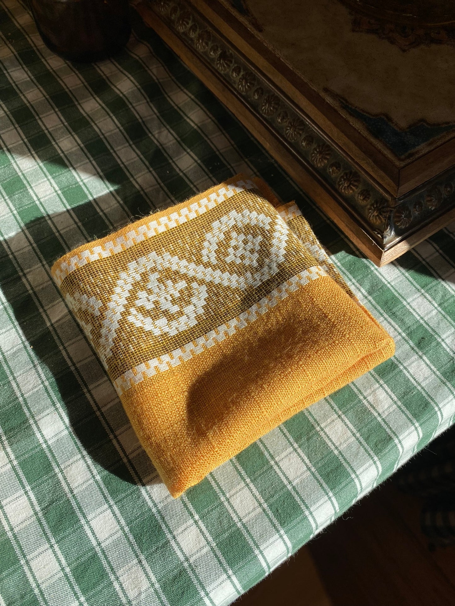 Ensemble de 10 serviettes de table en coton brodé