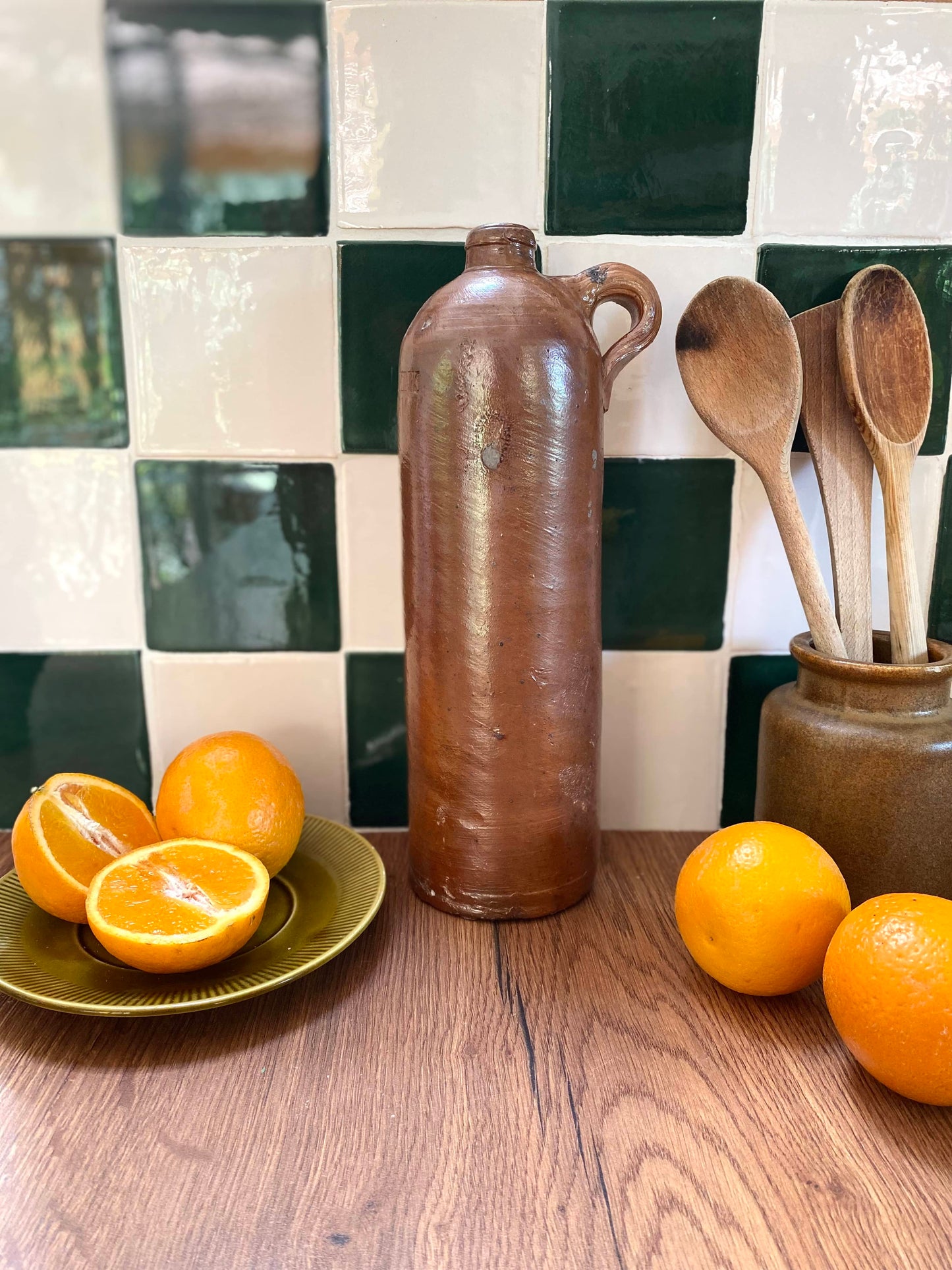 Bouteille en grès ancien