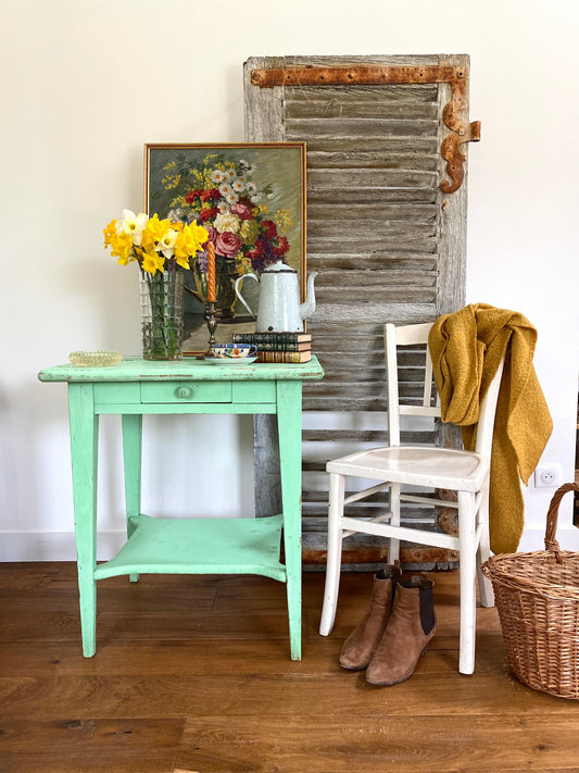 Petite table de ferme en bois